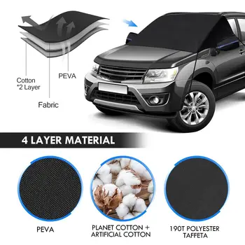 MOVTOTOP Windshield Snow Cover Windscreen Winter Car Protection Cover for Ice Snow Frost
MOVTOTOP Windshield Snow Cover Windscreen Winter Car Protection Cover for Ice Snow Frost