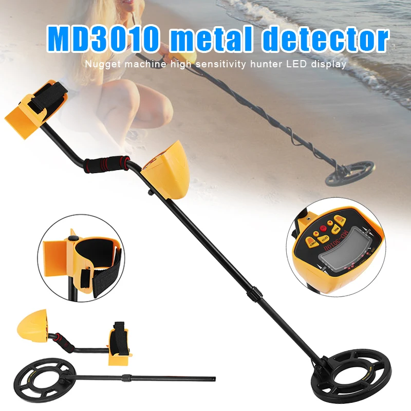 Metal Detector Gold Digger Deep Sensitive Light Hunter Adjustable Sturdy LCD Display J8 #3