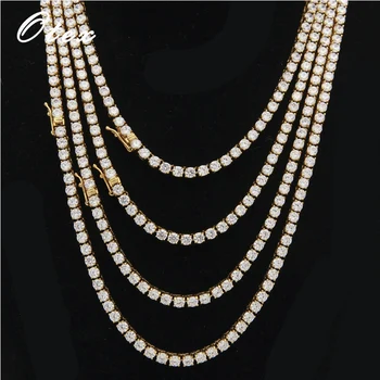 Bling Bling Men's Zircon Tennis Chain Gold Color Stainless Steel Material Iced Full Necklaces Fashion Hip Hop Jewelry for Gift
Bling Bling Men's Zircon Tennis Chain Gold Color Stainless Steel Material Iced Full Necklaces Fashion Hip Hop Jewelry for Gift