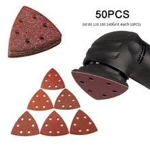 50Pcs 90mm Triangle Sandpaper Sanding Sheet 6 Hole Hook & Loop Pad 60 80 120 180 240 Grit Wood Metal Polishing Grinding Tool
50Pcs 90mm Triangle Sandpaper Sanding Sheet 6 Hole Hook & Loop Pad 60 80 120 180 240 Grit Wood Metal Polishing Grinding Tool