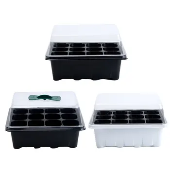 12-Hole Seed Seedling Tray Propagator Plastic Nursery Box Plant Flower Grow Pots Starting Germination Kit for Greenhouse Gardens
12-Hole Seed Seedling Tray Propagator Plastic Nursery Box Plant Flower Grow Pots Starting Germination Kit for Greenhouse Gardens