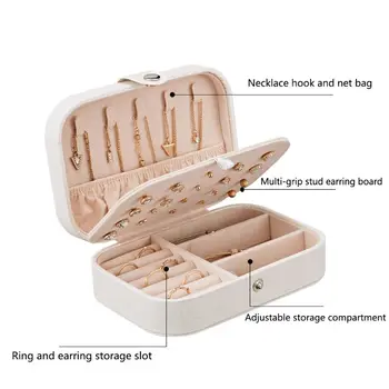 Jewelry Jewelry Storage Box Multi-functional Organizer Compartment Earrings Ear Stud Necklace Bracelet Ring Case Portable Girls
Jewelry Jewelry Storage Box Multi-functional Organizer Compartment Earrings Ear Stud Necklace Bracelet Ring Case Portable Girls