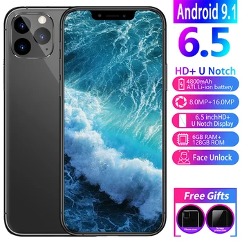 Phone 11pro 6.5 inch HD screen Android phone FaceID 8MP + 16MP 6GRAM + 128ROM Free shipping on cheap phones smartphone
Phone 11pro 6.5 inch HD screen Android phone FaceID 8MP + 16MP 6GRAM + 128ROM Free shipping on cheap phones smartphone
