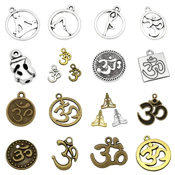 20-200pcs Antique Silver Gold om yoga Asana downward facing dog half lotus position tree pose om Charm aum yoga symbol Pendant
20-200pcs Antique Silver Gold om yoga Asana downward facing dog half lotus position tree pose om Charm aum yoga symbol Pendant