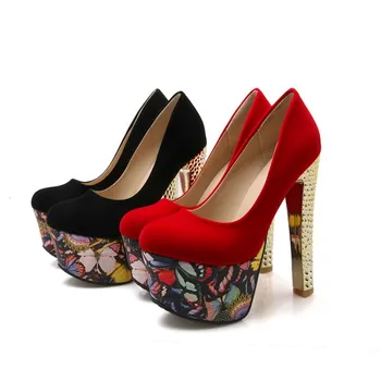 US4-11 Womens Platform Open Toe Sequins Butterfly Printed Super High Heel 15CM Sandals Sexy Nightclub Low Top Shoes Plus Size
US4-11 Womens Platform Open Toe Sequins Butterfly Printed Super High Heel 15CM Sandals Sexy Nightclub Low Top Shoes Plus Size