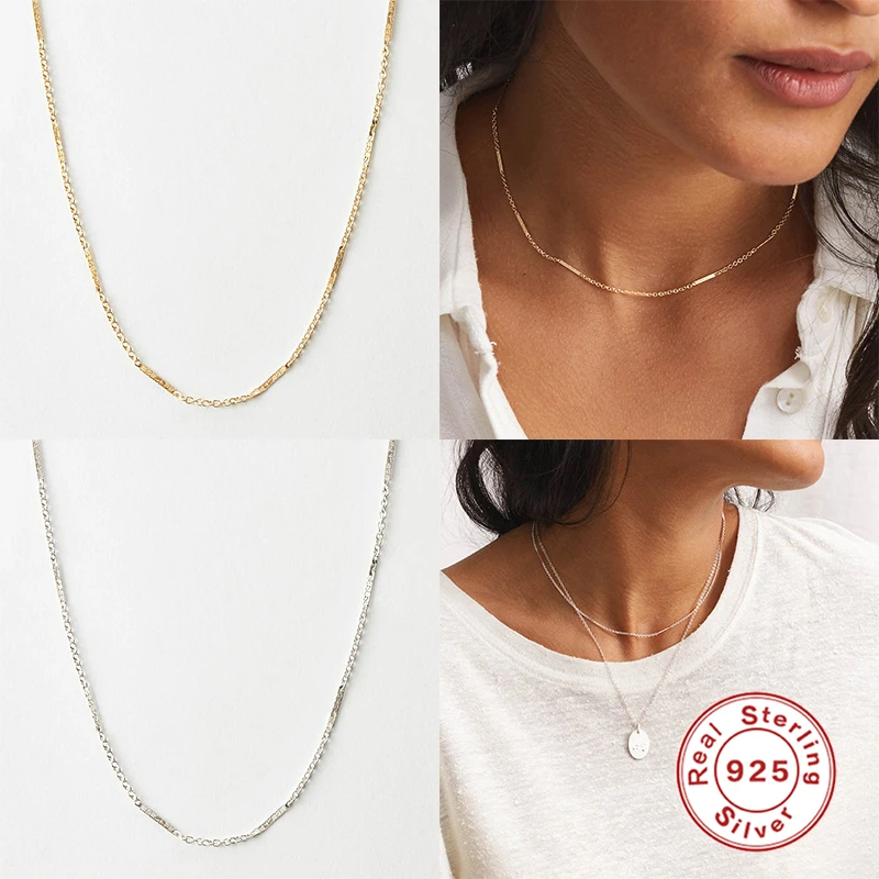 Aide 925 Sterling Silver Necklace Simple Round Necklaces for Women Ladies Short Choker Necklace Collier Gift Fine Jewelry Chains
Aide 925 Sterling Silver Necklace Simple Round Necklaces for Women Ladies Short Choker Necklace Collier Gift Fine Jewelry Chains