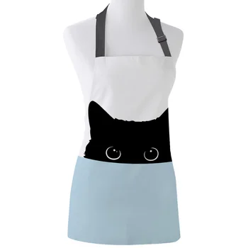 Cute Animal Black Cat Art Print Apron Print Unisex Kitchen Bib with Adjustable Neck for Cooking Gardening
Cute Animal Black Cat Art Print Apron Print Unisex Kitchen Bib with Adjustable Neck for Cooking Gardening