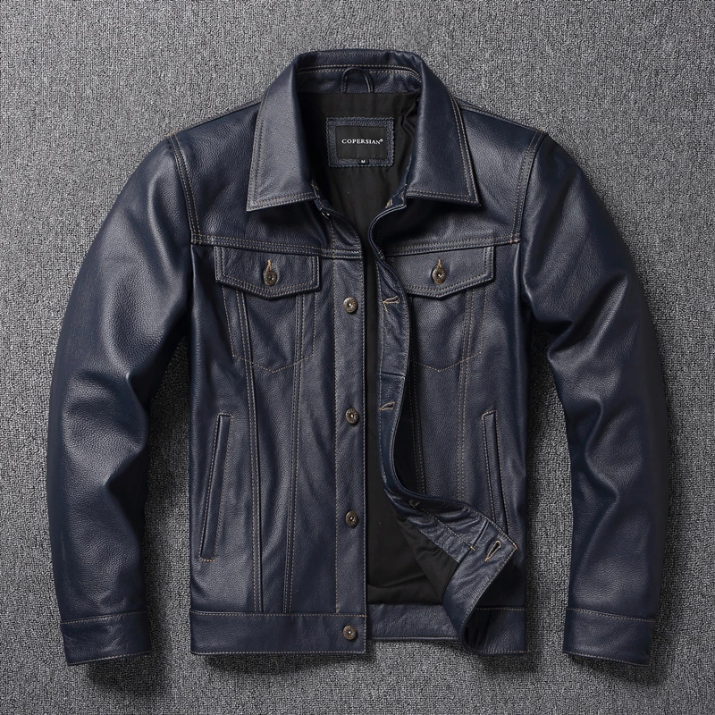 Free shipping.Y2K brand new classic casual slim genuine leather coat.quality men fashion cowhide jacket.popular 557 style.
Free shipping.Y2K brand new classic casual slim genuine leather coat.quality men fashion cowhide jacket.popular 557 style.
