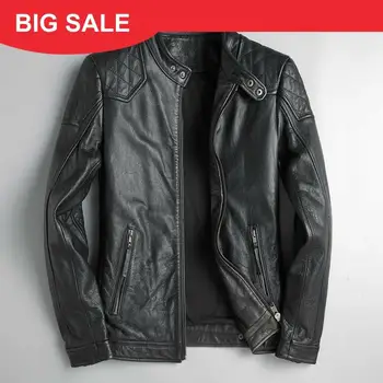 2020 Black Men Slim Fit Biker's Leahter Jacket Large Size XXXXL Genuine Cowhide Spring American Motorcycle Leather Coat
2020 Black Men Slim Fit Biker's Leahter Jacket Large Size XXXXL Genuine Cowhide Spring American Motorcycle Leather Coat