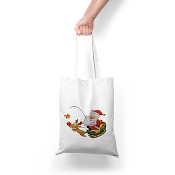 Cute Print Christmas Gift Santa Elk Cute Reusable Shopping Bag Eco Shopper Travel Beach Tote Handbags Reusable Grocery Bags 
Cute Print Christmas Gift Santa Elk Cute Reusable Shopping Bag Eco Shopper Travel Beach Tote Handbags Reusable Grocery Bags