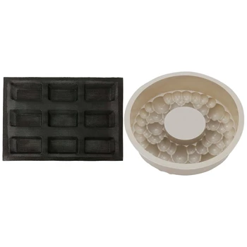 1 Pcs Silicone Bread Molds Non Stick Perforated Baking Tray & 1 Pcs Round Bubble Cake Molds Silicone Mold Non-Stick
1 Pcs Silicone Bread Molds Non Stick Perforated Baking Tray & 1 Pcs Round Bubble Cake Molds Silicone Mold Non-Stick