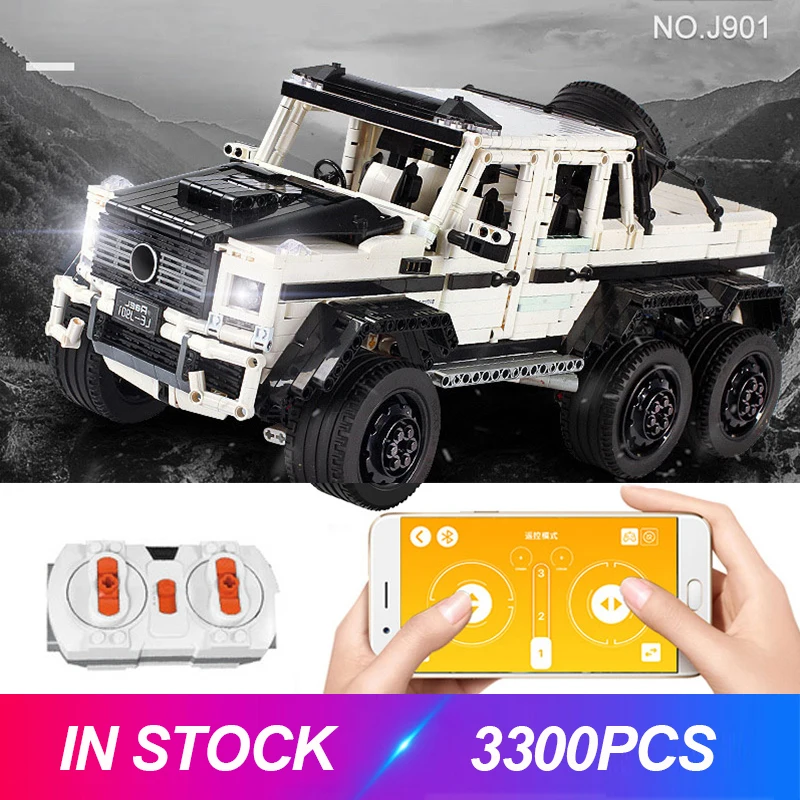2019 масштаб 1:8 Banz AMG G63 6X6 совместимый технический конструктор MOC строительные блоки