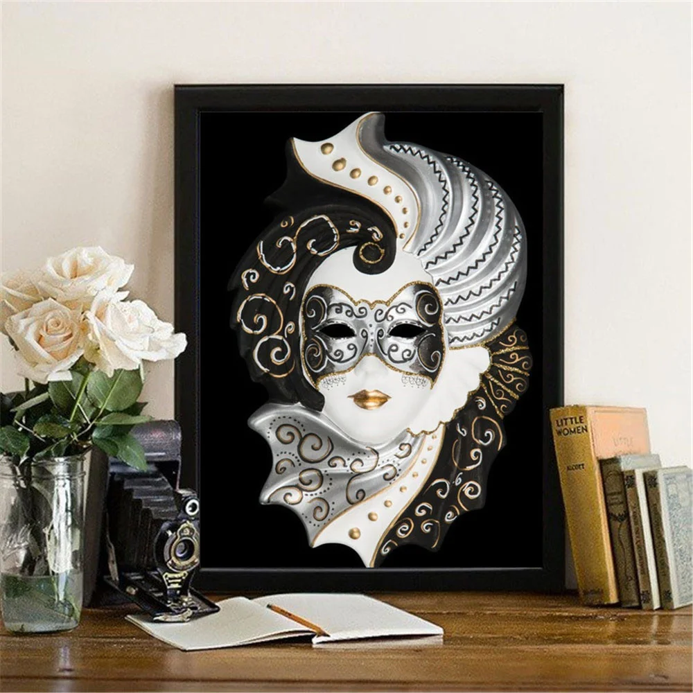 Kwadratowy/Okrągły diamentowy obraz ścieg krzyżykowy Kobieta 5D DIY - zestaw haftu mozaikowego do dekoracji domu - Wianko - 3
