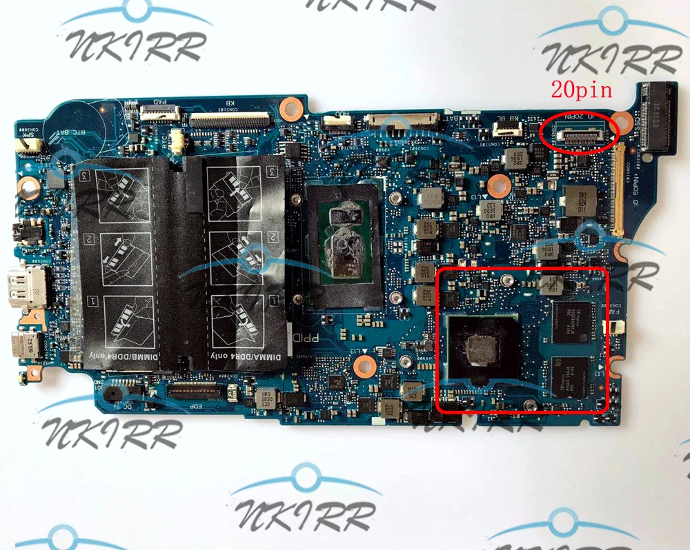 

ARMANI13 MAIN BOARD F4K5N 5F5VX H21MD 9TG4D 4RJC4 I7-8550U Radeon 530 2G DDR4 Motherboard for Dell Vostro 13 5370 5471