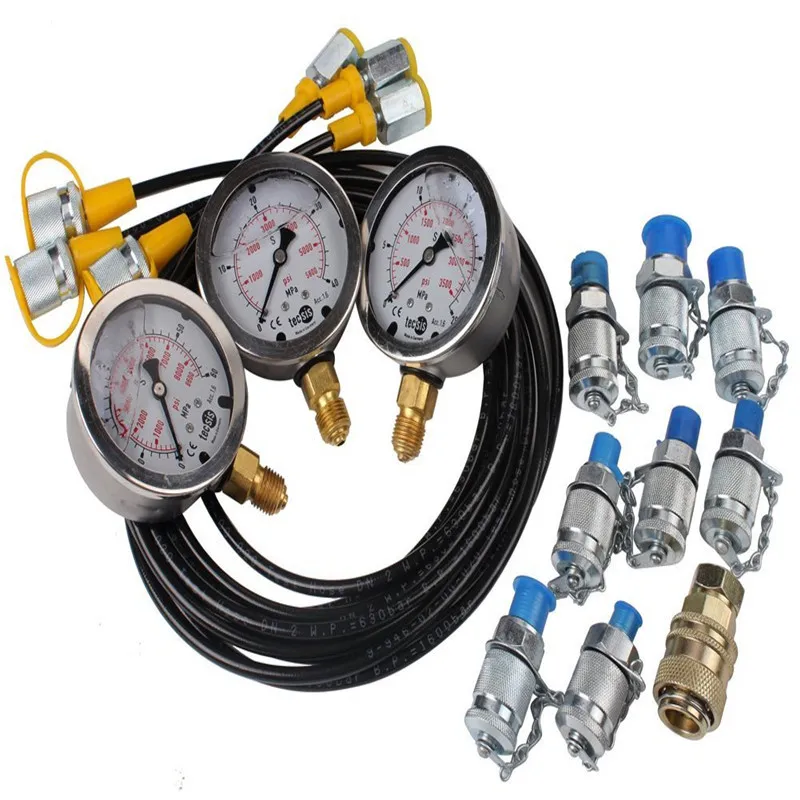 1 Set Excavator Hydraulic Pressure Test Kit Testing Point Coupling Gauge Professional Hydraulic Pressure Guages
1 Set Excavator Hydraulic Pressure Test Kit Testing Point Coupling Gauge Professional Hydraulic Pressure Guages