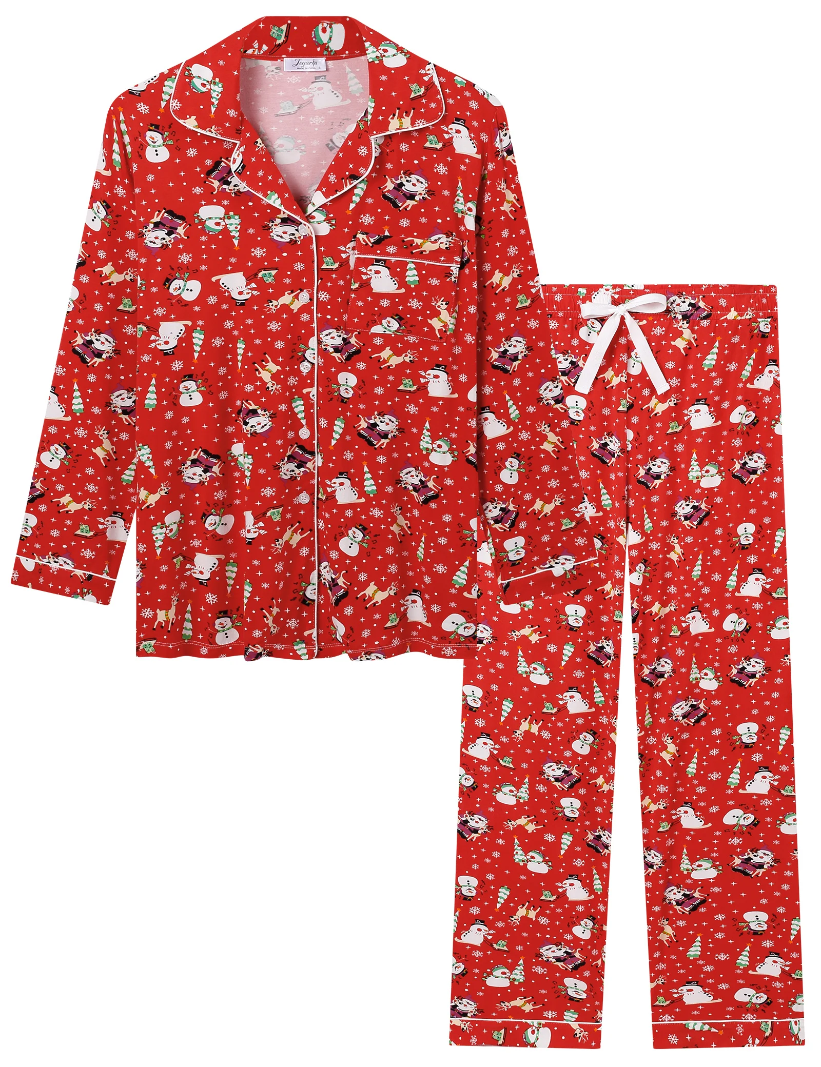 Joyaria Pajama Sets Women Long Sleeve Sleepwear Button Down Pj Pants Set Soft Bamboo Female Night Suit PJS Women Pyjamas Femmes Joyaria Pajama Sets Women Long Sleeve Sleepwear Button Down Pj Pants Set Soft Bamboo Female Night Suit PJS Women Pyjamas Femmes