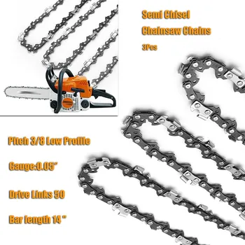3Pcs Chainsaw Semi Chisel Chain 3/8LP 0.05 50DL Drive Link Chainsaw Saw Chain Blade Wood Cutting Parts For Cutting Lumbers
3Pcs Chainsaw Semi Chisel Chain 3/8LP 0.05 50DL Drive Link Chainsaw Saw Chain Blade Wood Cutting Parts For Cutting Lumbers
