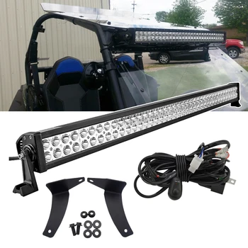 40 inches 240W Straight LED Light Bar and Below Roof Mount Brackets with Wiring Kit Fit Polaris General 1000 Models
40 inches 240W Straight LED Light Bar and Below Roof Mount Brackets with Wiring Kit Fit Polaris General 1000 Models