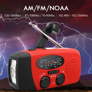 Long Switch Life Easy Use Radio Multifunctional FM AM WB NOAA Radio Hand Crank Solar USB Charge Radio Flashlight
Long Switch Life Easy Use Radio Multifunctional FM AM WB NOAA Radio Hand Crank Solar USB Charge Radio Flashlight