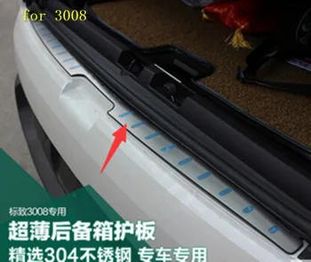Car styling Stainless Steel Rear Bumper protector trunk bumper trim cover protector for Peugeot 3008 2012--2019 Car accessories 
Car styling Stainless Steel Rear Bumper protector trunk bumper trim cover protector for Peugeot 3008 2012--2019 Car accessories