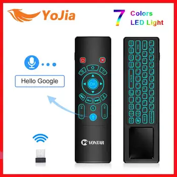 T6 T8 Plus Voice Remote Control 2.4G Wireless Fly Air Mouse mini keyboard English Russian 7 Colors Backlight for Android V Box
T6 T8 Plus Voice Remote Control 2.4G Wireless Fly Air Mouse mini keyboard English Russian 7 Colors Backlight for Android V Box