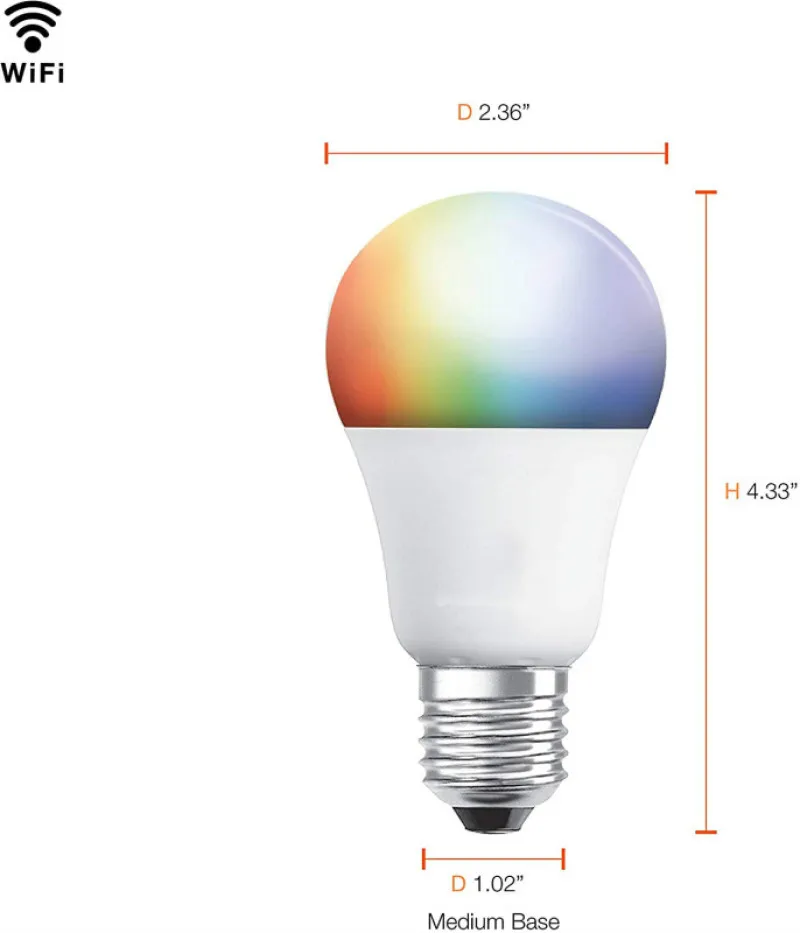 Smart+ Wi-Fi Full Color Dimmable A19 LED Light Bulb, CRI 90+, 60W Equivalent, Works with Alexa and Google Assistant,Magic home
Smart+ Wi-Fi Full Color Dimmable A19 LED Light Bulb, CRI 90+, 60W Equivalent, Works with Alexa and Google Assistant,Magic home
