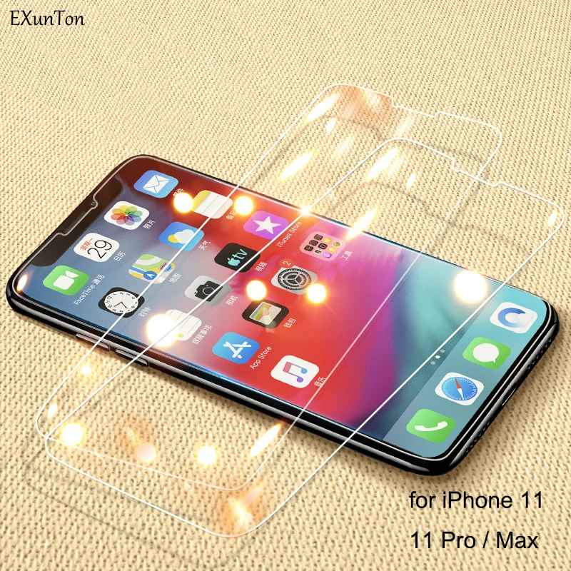 EXUNTON for Apple iPhone 11 Pro Max Tempered Glass Screen Protector for iPhone X XS 11Pro 11 Pro Max XI Protective Film
EXUNTON for Apple iPhone 11 Pro Max Tempered Glass Screen Protector for iPhone X XS 11Pro 11 Pro Max XI Protective Film