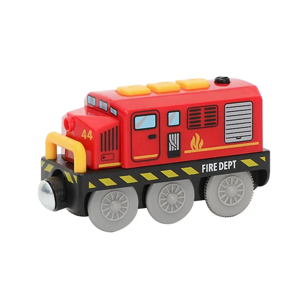 Railway Locomotive Magnetically Connected Electric Small Train Magnetic Rail Toy Compatible with Wooden Track Present for Boy Gi | Игрушки и