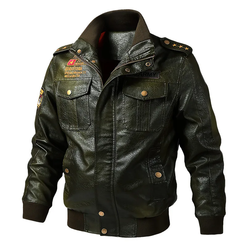2019 Spring And Autumn Loose And Plus-sized Multi-pockets MEN'S Leather Coat Casual Washing Locomotive PU Leather Jacket
2019 Spring And Autumn Loose And Plus-sized Multi-pockets MEN'S Leather Coat Casual Washing Locomotive PU Leather Jacket