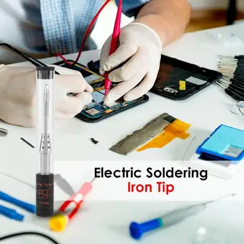 Adjustable Temperature Electric Soldering Iron Welding Replacement Solder Bit Fast Heating Replacement Computer Repair Accessory
Adjustable Temperature Electric Soldering Iron Welding Replacement Solder Bit Fast Heating Replacement Computer Repair Accessory