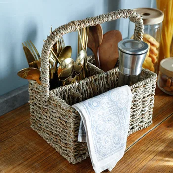 New Kitchen Seagrass Basket Large Home Storage Container Picnic Organizer Box With Handle Pantry Forks Spoon Fruit Gift Basket
New Kitchen Seagrass Basket Large Home Storage Container Picnic Organizer Box With Handle Pantry Forks Spoon Fruit Gift Basket