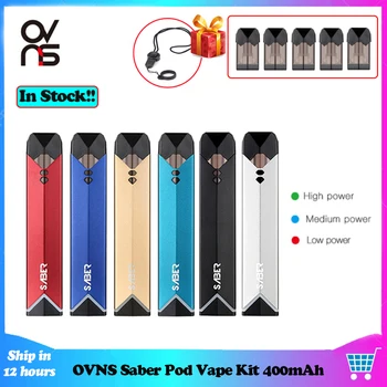 Original OVNS Saber Pod Vape Kit 400mAh built-in battery Electronic Cigarette Starter Kit Vaporizer vs W01 Kit 
Original OVNS Saber Pod Vape Kit 400mAh built-in battery Electronic Cigarette Starter Kit Vaporizer vs W01 Kit