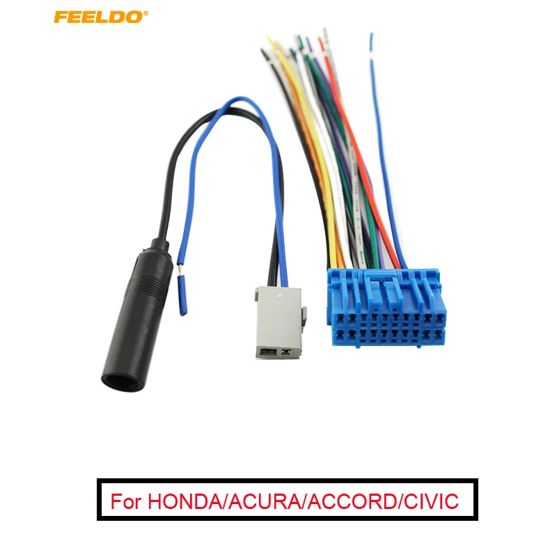 FEELDO 1Set Car Audio Stereo Wiring Harness With Radio Anatenn Jack For HONDA/ACURA/ACCORD/CIVIC/CRV Factory OEM Radio CD
FEELDO 1Set Car Audio Stereo Wiring Harness With Radio Anatenn Jack For HONDA/ACURA/ACCORD/CIVIC/CRV Factory OEM Radio CD