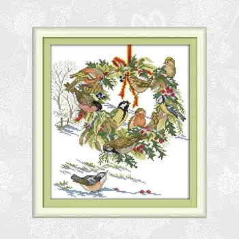 The wedding birds Cross-stitch 11CT Printed Fabric 14CT Counted Canvas DMC Embroidery Needlework Chinese Cross Stitch Kits
The wedding birds Cross-stitch 11CT Printed Fabric 14CT Counted Canvas DMC Embroidery Needlework Chinese Cross Stitch Kits