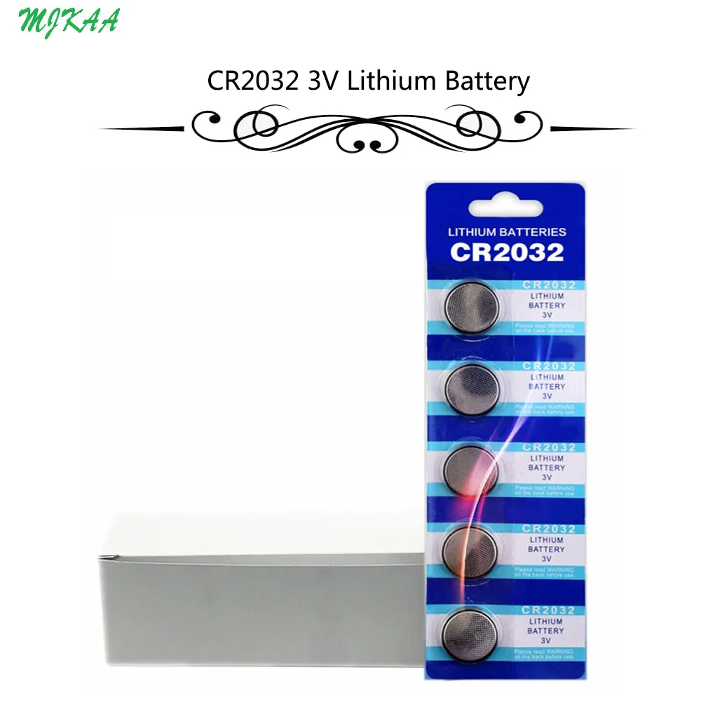 100Pcs=20Card CR2032 Button Batteries BR2032 DL2032 ECR2032 Cell Coin Lithium Battery 3V CR 2032 For Watch Electronic Toy Remote
100Pcs=20Card CR2032 Button Batteries BR2032 DL2032 ECR2032 Cell Coin Lithium Battery 3V CR 2032 For Watch Electronic Toy Remote