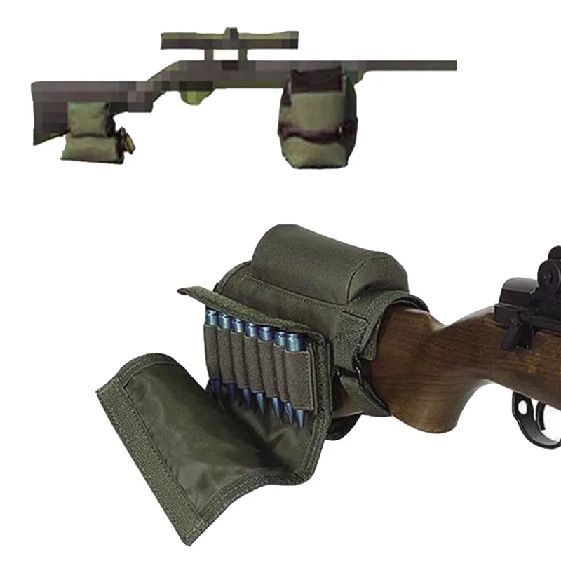 Army Shooting Hunting Sniper Rifle Gun Accessories Front & Rear Unfilled Support Bag + Tactical Cheek Rest With Magazine Holder
Army Shooting Hunting Sniper Rifle Gun Accessories Front & Rear Unfilled Support Bag + Tactical Cheek Rest With Magazine Holder