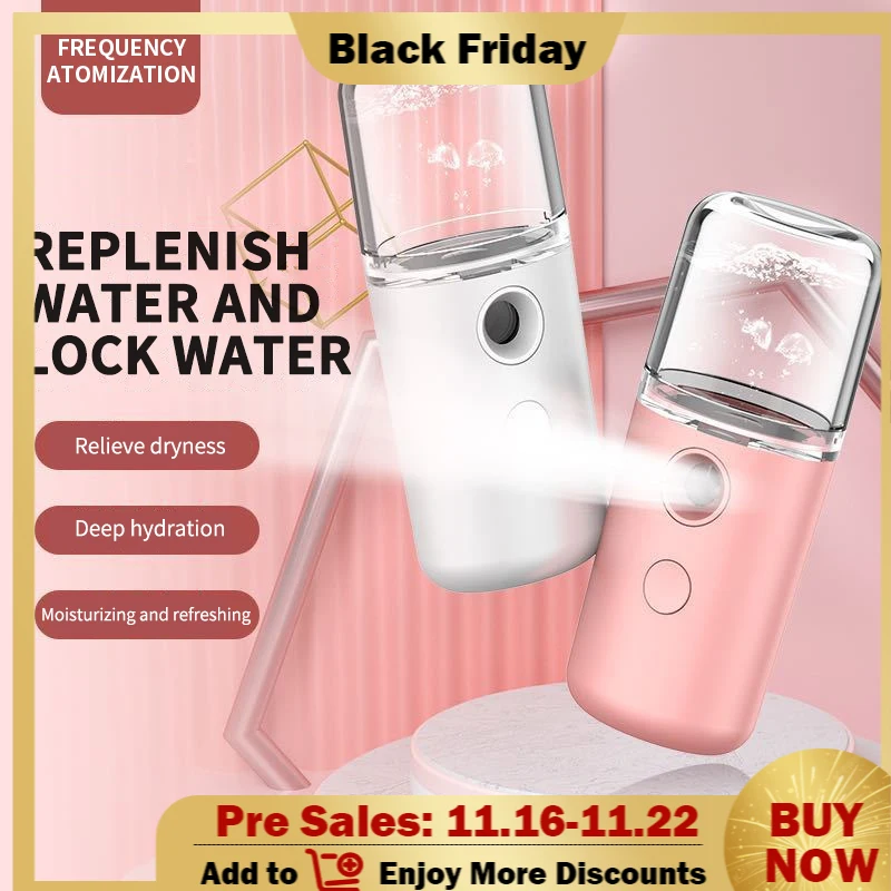 Mini Nano Face Steamer USB Nebulizer Facial Sprayer Humidifier Hydrating Moisturizing Beauty Instruments Portable Skin Care Tool
Mini Nano Face Steamer USB Nebulizer Facial Sprayer Humidifier Hydrating Moisturizing Beauty Instruments Portable Skin Care Tool