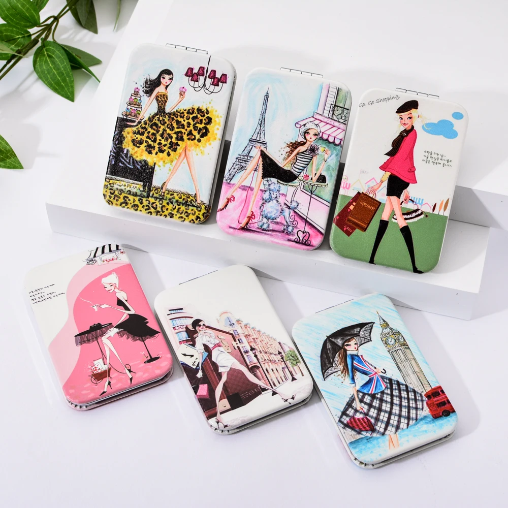 Vicney Happy Women Pu Make up Mirror For Women Double Side Cute Small Hand Mirror Go shopping Lady Pocket Mirror Friend Gift
Vicney Happy Women Pu Make up Mirror For Women Double Side Cute Small Hand Mirror Go shopping Lady Pocket Mirror Friend Gift