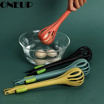 ONEUP Multifunctional Nylon Whisk Manual Baking Cream Whisk Salad Mixer Dual-purpose Food Clip Kitchen Creative Food Accessories
ONEUP Multifunctional Nylon Whisk Manual Baking Cream Whisk Salad Mixer Dual-purpose Food Clip Kitchen Creative Food Accessories