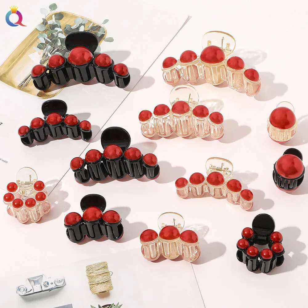 Hair claws Red Pearl Hairpins Different Shape 2 Color Trendy Hair Clip For Women Girl Accessories Hair QY123001
Hair claws Red Pearl Hairpins Different Shape 2 Color Trendy Hair Clip For Women Girl Accessories Hair QY123001