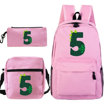 3 Piece Set Backpack Kids Pencil Case Shoulder Bags Girls 0-9 Digital Dinosaur School Bags for Boys Crossbody Hand Bag for Women
3 Piece Set Backpack Kids Pencil Case Shoulder Bags Girls 0-9 Digital Dinosaur School Bags for Boys Crossbody Hand Bag for Women