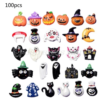 100Pcs Mix Halloween Pumpkin Lantern Ghost Flatback Cabochon Slime Charms Resin Embellishments for DIY Crafts Scrapbook
100Pcs Mix Halloween Pumpkin Lantern Ghost Flatback Cabochon Slime Charms Resin Embellishments for DIY Crafts Scrapbook
