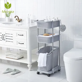 Multilayer Durable Plastic Dirty Clothes Basket Organizer Hand Push Laundry Basket Seperate Sundries Toy Storage with Wheel
Multilayer Durable Plastic Dirty Clothes Basket Organizer Hand Push Laundry Basket Seperate Sundries Toy Storage with Wheel