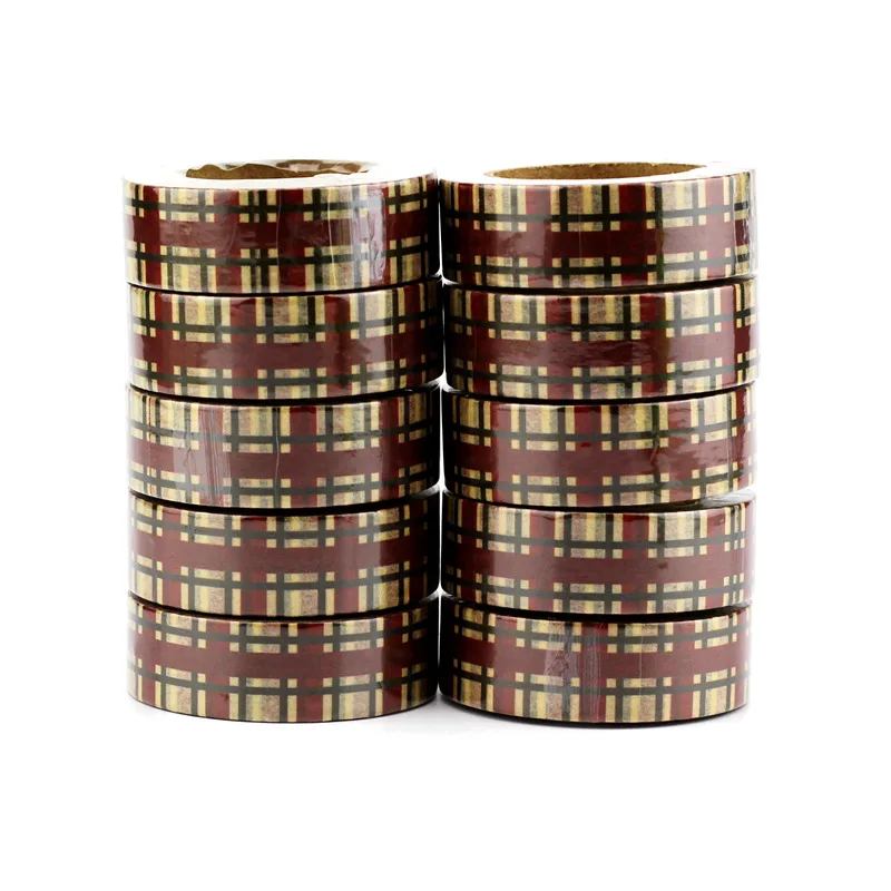 10pcs/lot Decor Christmas Washi Tapes Paper Grid DIY Scrapbooking Planner Adhesive Stickers Masking Tapes Cute Stationery
10pcs/lot Decor Christmas Washi Tapes Paper Grid DIY Scrapbooking Planner Adhesive Stickers Masking Tapes Cute Stationery