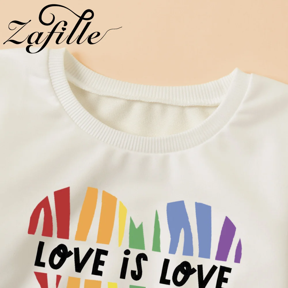 Zestaw bluz ZAFILLE Serce Rodzina dla Mamy i Córki w jednolitym kolorze - Wianko - 31
