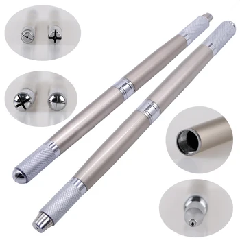 2pcs Professional Permanent Makeup Manual Eyebrow Tattoo Pen Microblading pen Tattoo Machine 3 in 1 Aluminium Microblade Pen
2pcs Professional Permanent Makeup Manual Eyebrow Tattoo Pen Microblading pen Tattoo Machine 3 in 1 Aluminium Microblade Pen