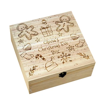 Christmas Gift Box, Christmas Eve Box Wooden Engraving Gift Xmas Childrens Gift Christmas Wreath Snowflake Home Decorations
Christmas Gift Box, Christmas Eve Box Wooden Engraving Gift Xmas Childrens Gift Christmas Wreath Snowflake Home Decorations