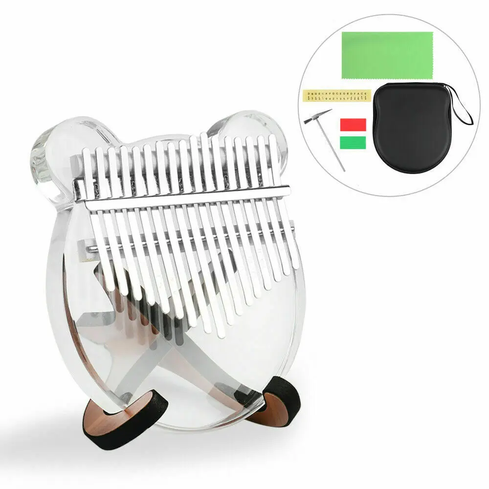17 Keys Kalimba Portable Handheld Transparent Acrylic Mini Cute Finger Thumb Piano Keyboard Musical Instrument for Kid
17 Keys Kalimba Portable Handheld Transparent Acrylic Mini Cute Finger Thumb Piano Keyboard Musical Instrument for Kid