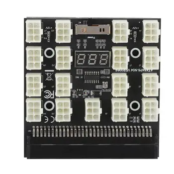 PCI-E 17x 6pin 12V Mining Server Power Supply Adapter Converter Board with LED Display
PCI-E 17x 6pin 12V Mining Server Power Supply Adapter Converter Board with LED Display