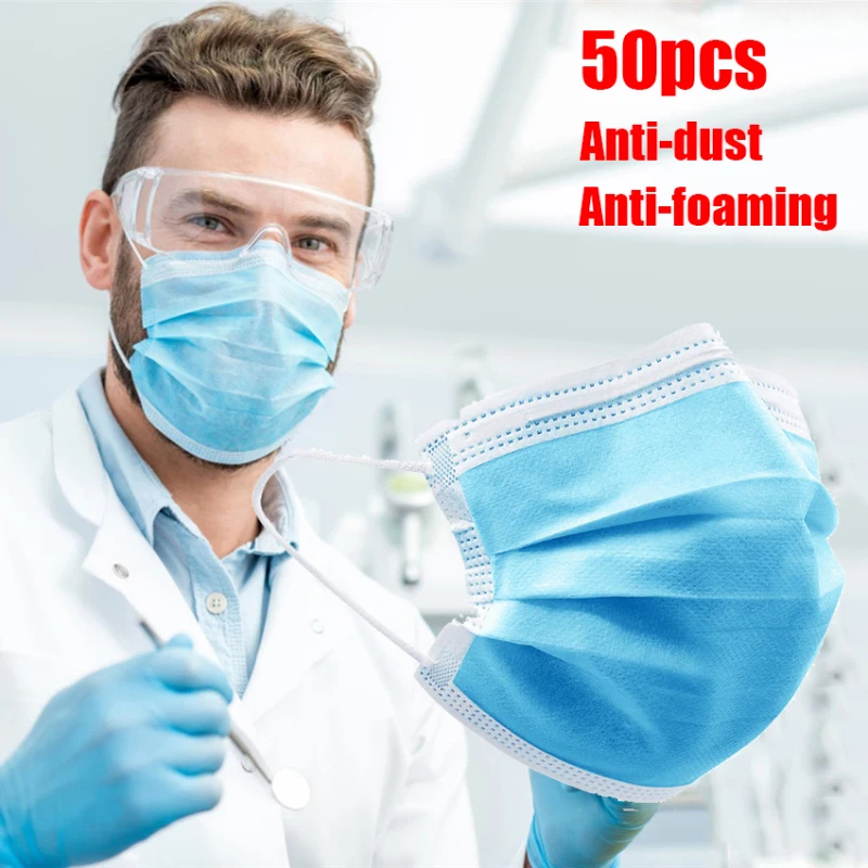 Ready Stock 50Pcs Disposable masks Antivirus Cover Virus Protect Regular Respirator Masks Virus Anti Dust CE facial Masks
Ready Stock 50Pcs Disposable masks Antivirus Cover Virus Protect Regular Respirator Masks Virus Anti Dust CE facial Masks